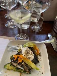 Halleck wines and food at AOC