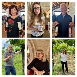 Six Abruzzo winemakers collage