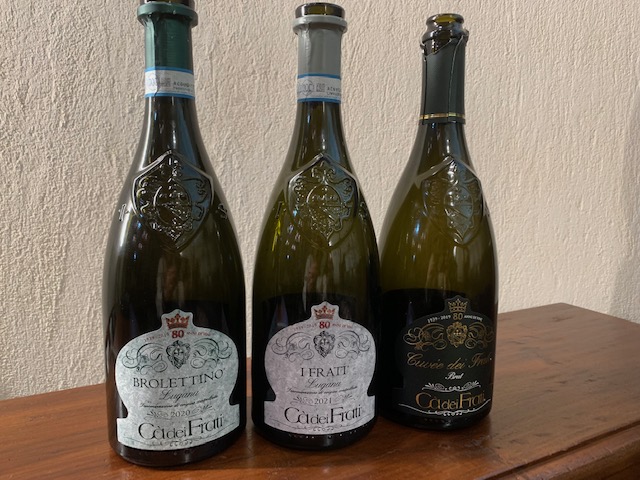 three Ca'deiFratti wine bottles